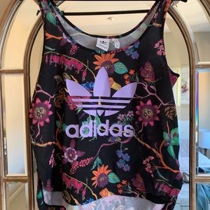 Adidas Floral Tank Top Size M